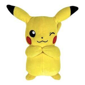 Pokemon 2023 Game Freak 10" Pikachu Pokemon Plush Stuffed Animal Winking